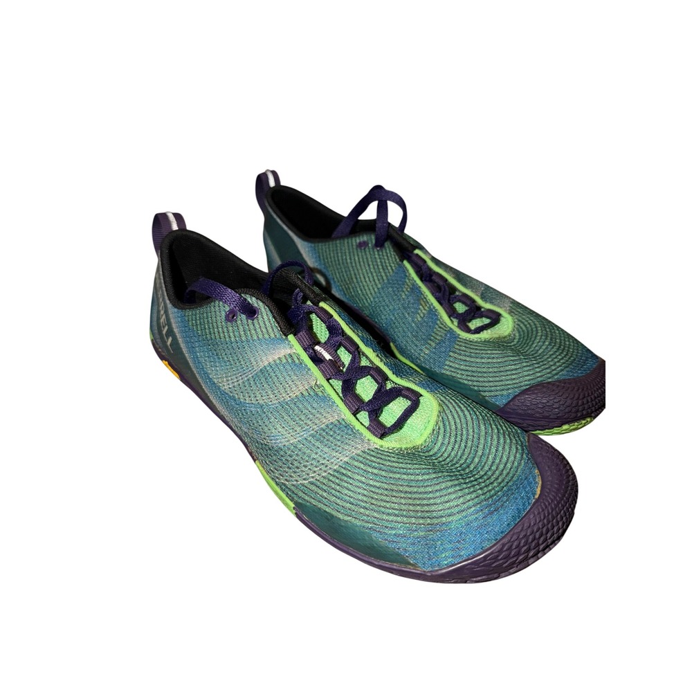 Merrell Vapor Glove 3 Womens 9.5 Barefoot Running Shoes Green Purple J03918